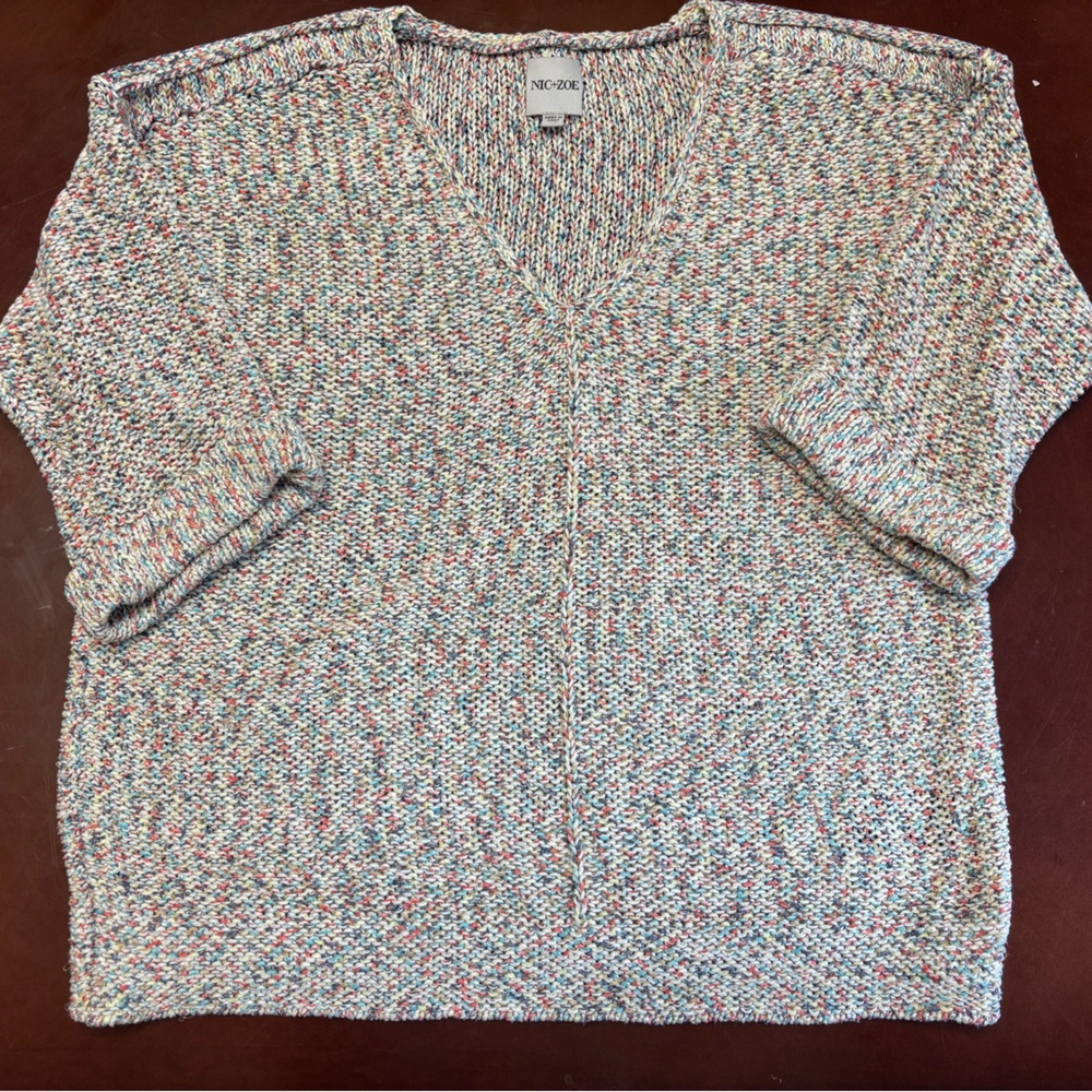 NIC+ZOE Colorful Knit Top